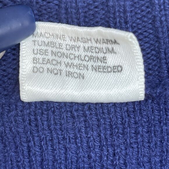 Vintage Masterpiece Apparel Cardigan Sweater Mens Large Blue Fair Isle Winter - Picture 7 of 11